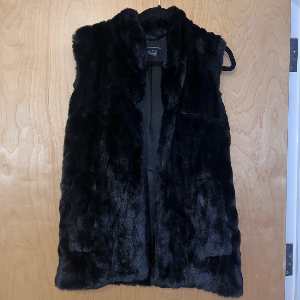 French Connection Rabbit Fur Vest, Size 6